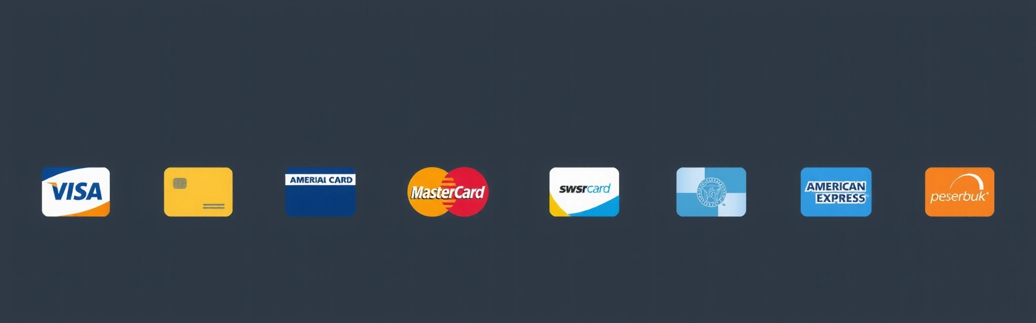 Iconos de tarjetas de crédito